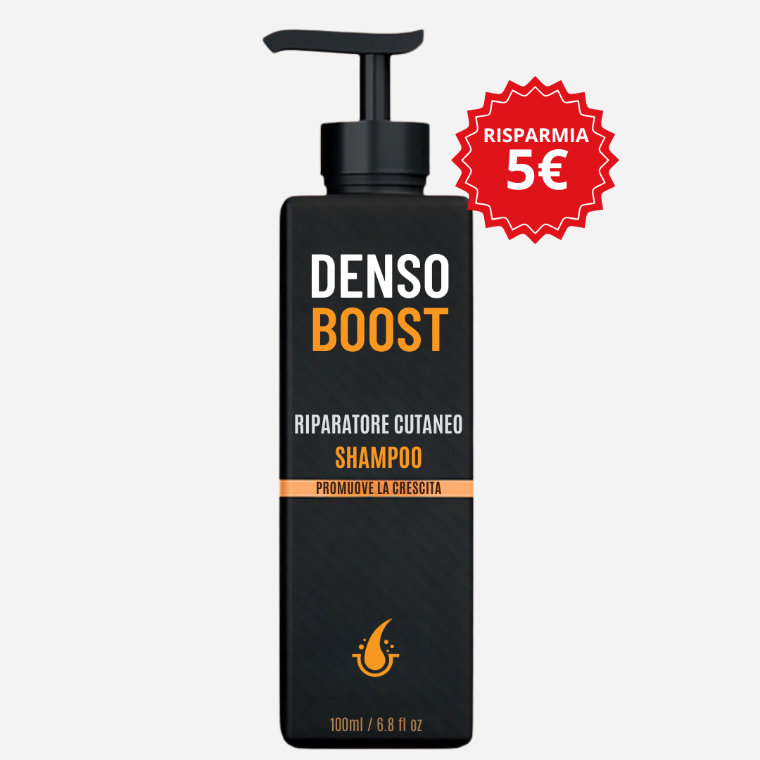 Shampoo Riparatore DensoBoost  – Ricrescita Visibile in 6 Settimane Senza Farmaci