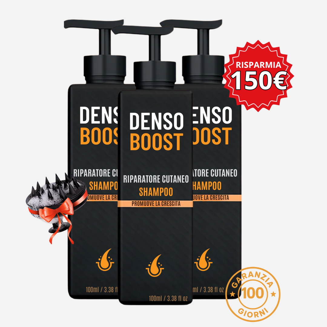Shampoo Riparatore DensoBoost  – Ricrescita Visibile in 6 Settimane Senza Trapianto