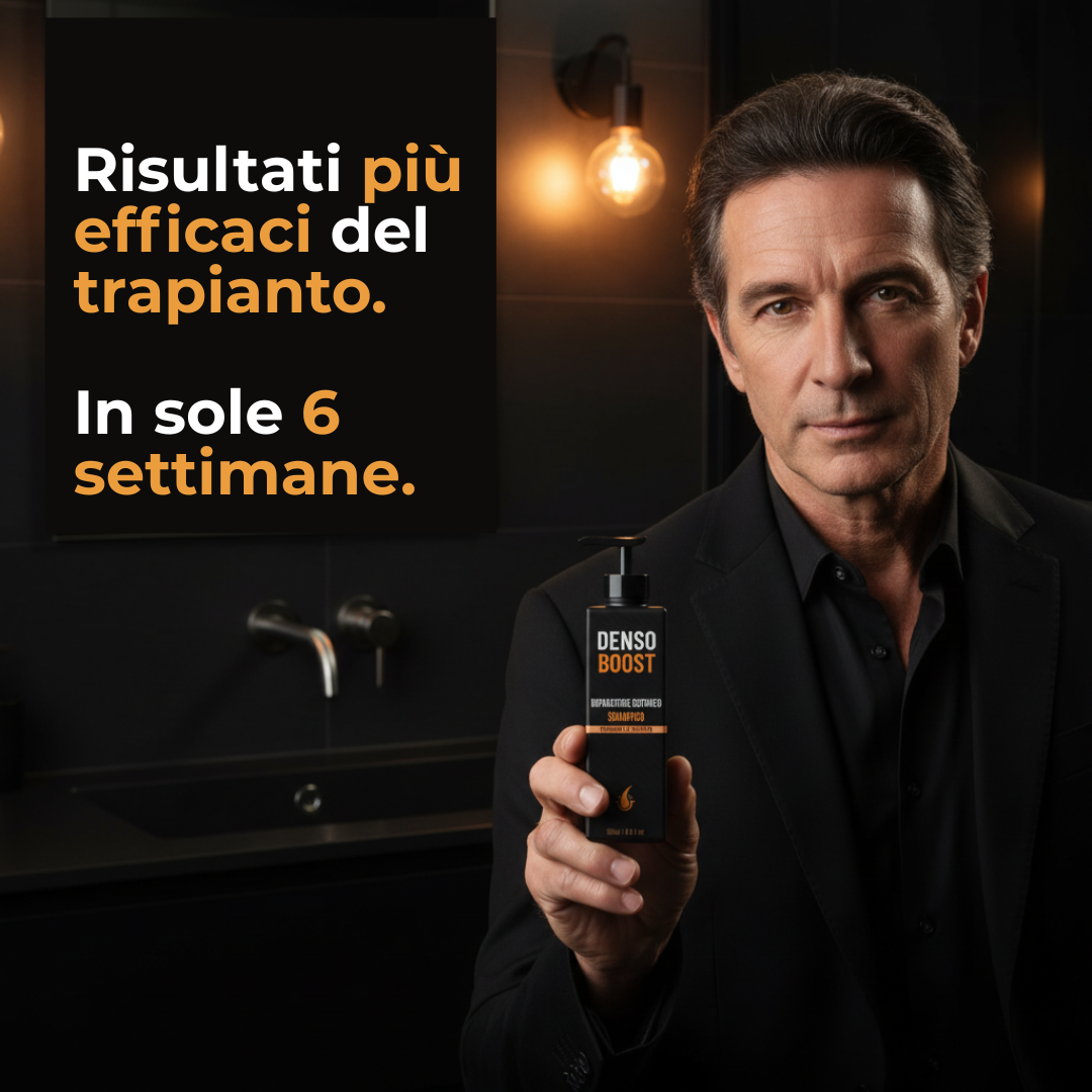 Shampoo Riparatore DensoBoost  – Ricrescita Visibile in 6 Settimane Senza Farmaci
